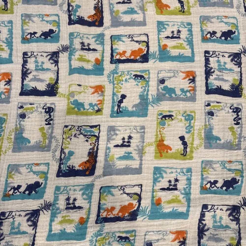 Aden & Anais Disney Baby Jungle Book Cotton Newborn Nursery Receiving Blanket
